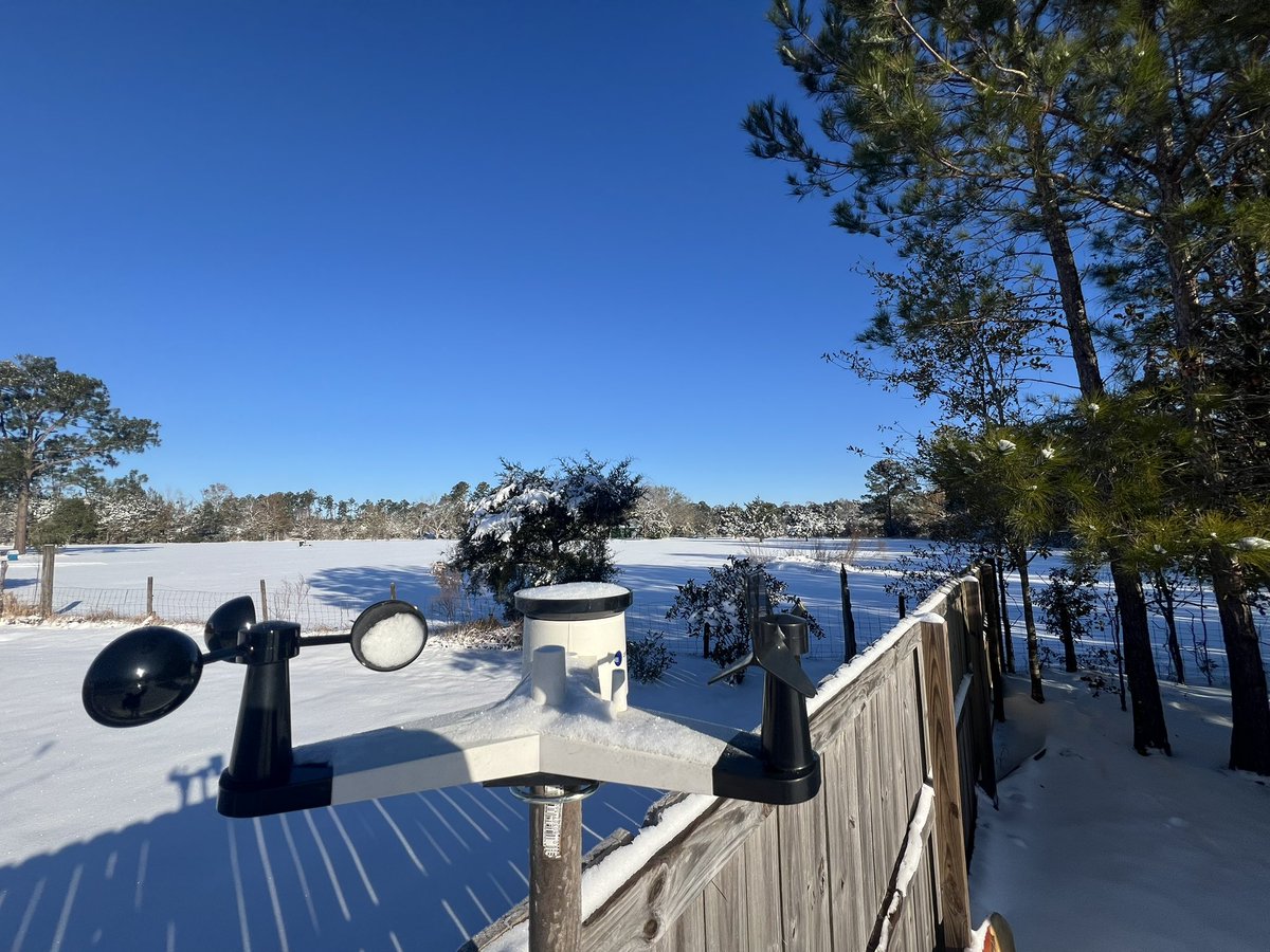 MarcD_Anderson's tweet image. Bottomed out at 8.2 degrees this morning in Foley, near Magnolia Springs. Brr… 🥶 @NWSMobile @spann #alwx