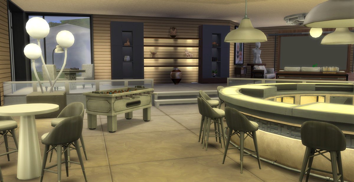 elzabaldi's tweet photo. bonjour! envie d une villa d exception?"new modern rock" villa construite au dessus d un gouffre ! avec 2ch/jumeaux et 2 ch ados ,tranquilitรฉ et confort ,fonctionnelle et sans CC 'mod T.O.O.L)dispo dans ma galerie : elza31 #ShowUsYourBuilds #TheSims4 #thesimslabs https://t.co/wLnoBPdqGy
