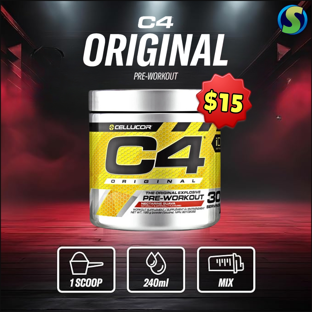 suppsourceca's tweet photo. ⚡ Get ready to power up! Cellucor C4 ORIGINAL, 30 Servings is now just $15 (Reg. $39.95) at @supplementsourceca. Explosive energy, unbeatable price—grab yours now! 💪🔥
#C4Original #PreWorkout #SupplementSource #FitnessDeals #EnergyBoost #UnstoppablePerformance
(Cellucor C4 sale, pre-workout supplement deal, fitness supplements discount, energy boost for workouts, affordable pre-workout powder)