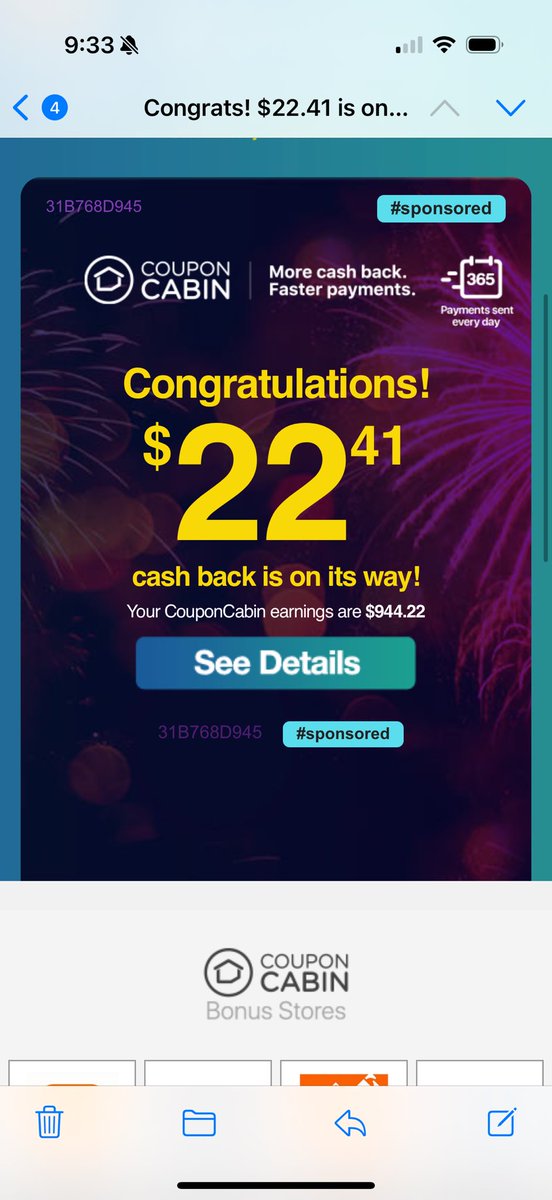 Thanks <a href="/CouponCabin/">CouponCabin</a>