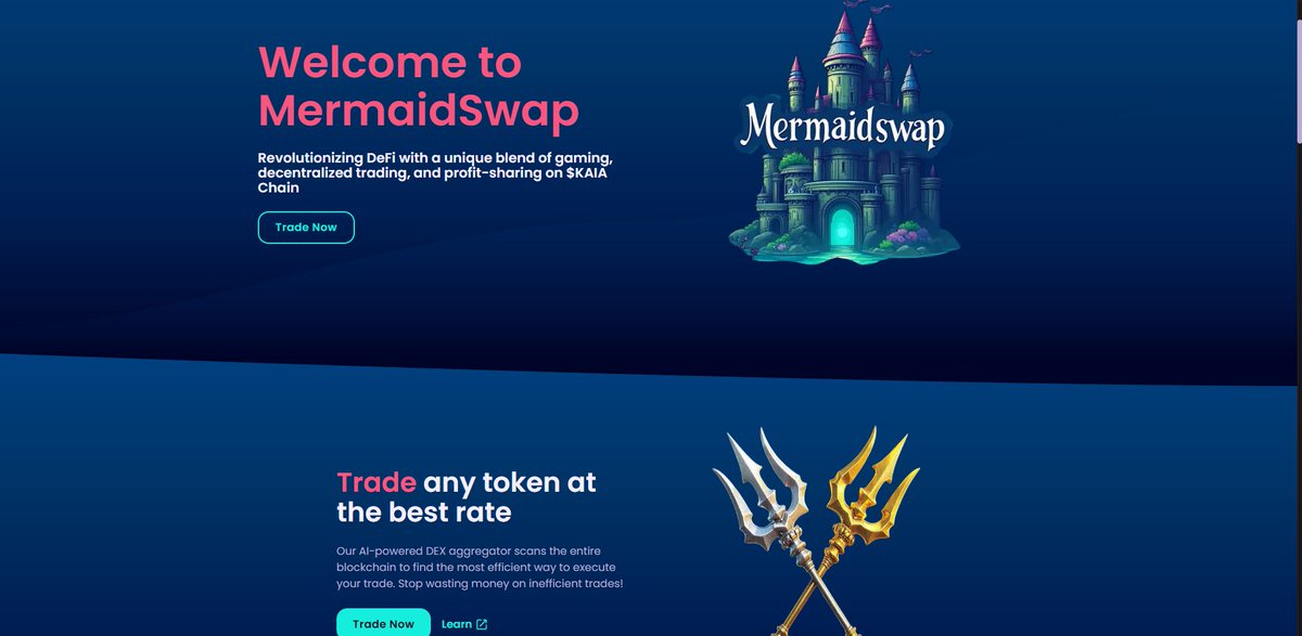 mermaidswap_xyz's tweet photo. #Mermaidswap DEX on @KaiaChain almost there, bare with us a little bit more, need some little adjustment before we live to the public our site.
Join us today for more updates ๐ฑ Announcement (https://t.co/nAQkGDShQe) ๐ท Community (https://t.co/xPhS0BfgJCโฆ) ๐ทhttps://t.co/JGm3mw4770) ๐ท NFT Minting (https://t.co/AhYkNcCv1l)
