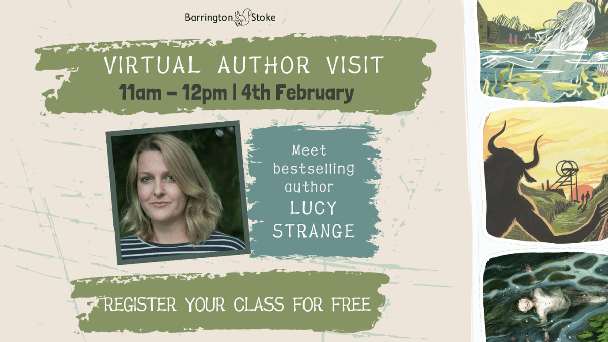 Barrington Stoke (@barringtonstoke) on Twitter photo Teachers and librarians! We're hosting a FREE online event for schools with author <a href="/theLucyStrange/">Lucy Strange</a> on the 4th of February from 11am - 12pm. (1/3) Teachers and librarians! We're hosting a FREE online event for schools with author <a href="/theLucyStrange/">Lucy Strange</a> on the 4th of February from 11am - 12pm. (1/3)