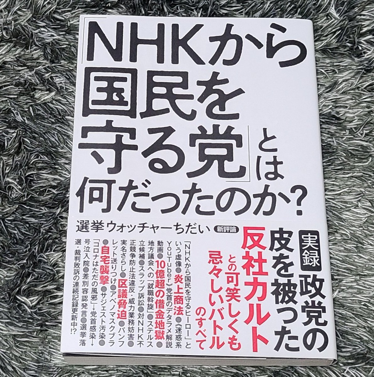 lemon_someone's tweet image. いま読んでます。
ちだいさんが闘ってきた歴史がわかります。
#立花孝志を逮捕しろ