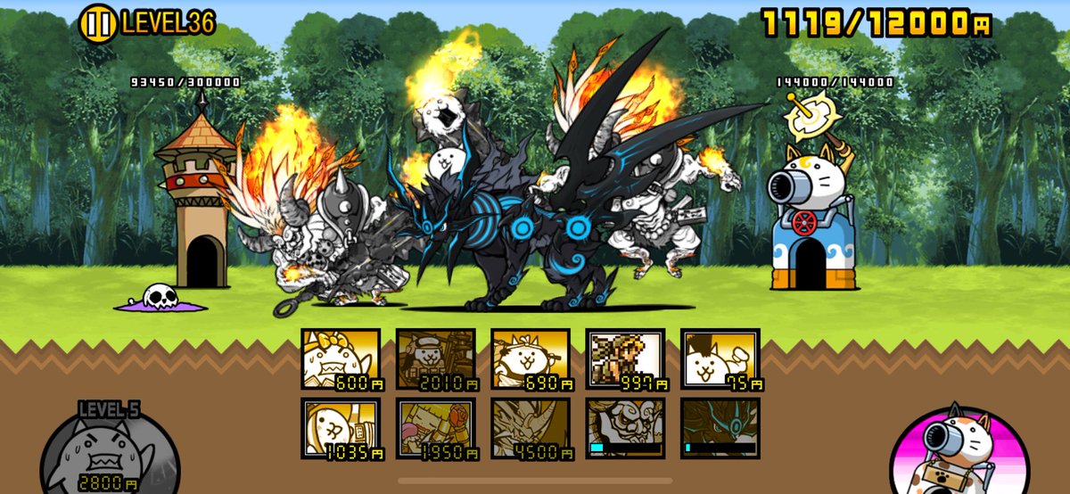 Tengin0129's tweet photo. にゃんま1匹で終わった…
Lv35(メタルステージ)との差がひでぇ
 #にゃんこ大戦争 https://t.co/bpRCwBmsFb