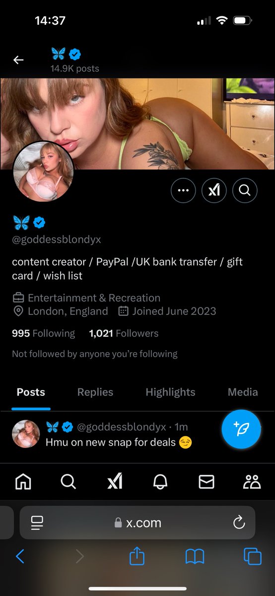 sharpyping999's tweet photo. @goddessblondyx  scammer!! https://t.co/JfUFq459Js