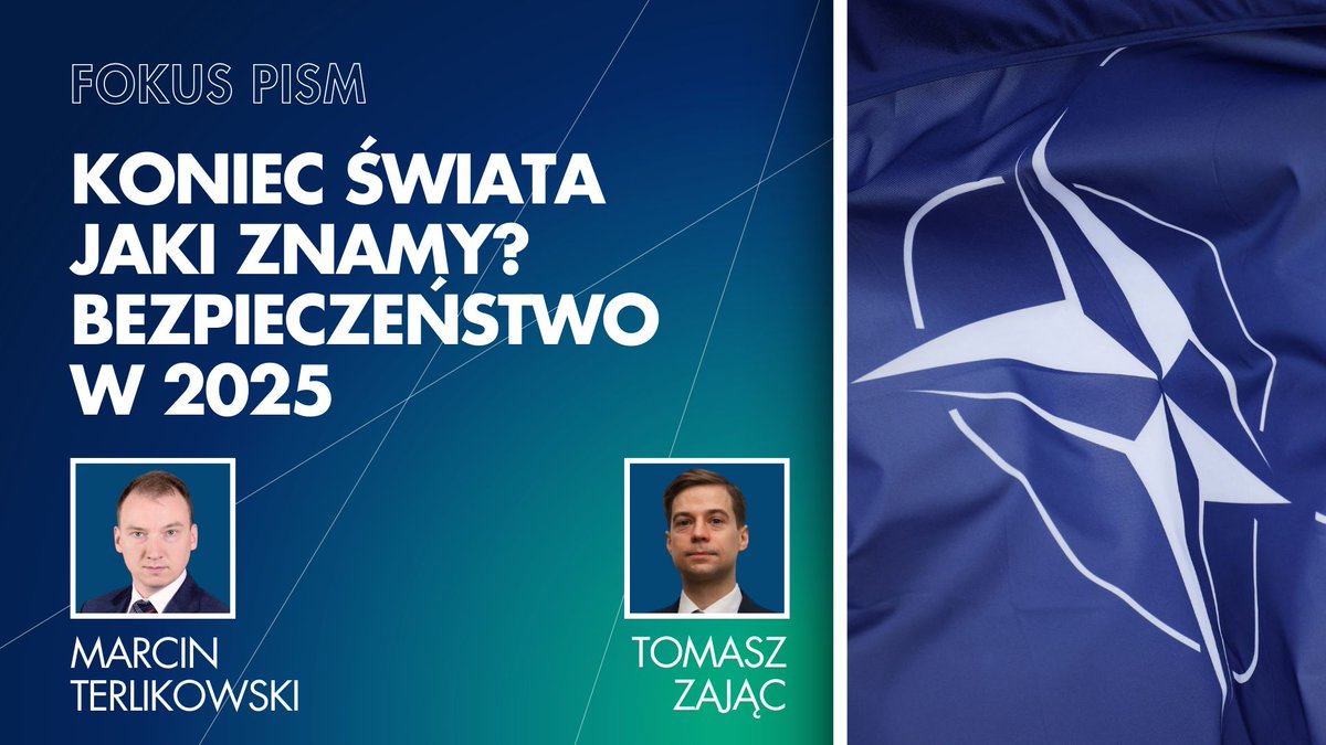 PISM (@pism_poland) on Twitter photo 🎙️ W dzisiejszym Fokusie <a href="/MTerlikowski/">Marcin Terlikowski</a> opowiada <a href="/T_Zajac_/">Tomasz Zając</a> o bezpieczeństwie. Jakie zmiany może przynieść rok 2025 w znanym nam porządku międzynarodowym? Przed jakimi wyzwaniami stoi Europa w kontekście dążeń Rosji oraz jak na architekturę bezpieczeństwa wpłynie prezydentura 🎙️ W dzisiejszym Fokusie <a href="/MTerlikowski/">Marcin Terlikowski</a> opowiada <a href="/T_Zajac_/">Tomasz Zając</a> o bezpieczeństwie. Jakie zmiany może przynieść rok 2025 w znanym nam porządku międzynarodowym? Przed jakimi wyzwaniami stoi Europa w kontekście dążeń Rosji oraz jak na architekturę bezpieczeństwa wpłynie prezydentura