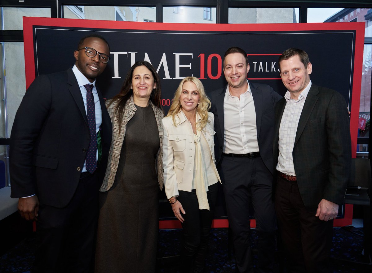 jsibo's tweet photo. It was a pleasure to discuss how transformative ideas and collaborative partnerships are driving progress in 2025 with Christos Harpantidis, Senior Vice President of External Affairs at @InsidePMI, at a TIME100 Talks on Innovating for Impact: Pioneering Solutions for a Better World during #wef25. 🌎
@TIME hosted a special panel discussion about charting a course for an age of innovation that works for everyone with leaders from across industries, including @robdthomas from @IBM, @AthinaKanioura from @PepsiCo, and Joseph Ssentongo from @GlobalInnovFund. Find highlights from the event here: https://t.co/emybSJJqLJ
Thank you to all who joined us, our panel moderator and TIME executive editor and chief strategy officer @dmacsai, @sampjacobs, and our presenting partner @InsidePMl for making this evening possible.