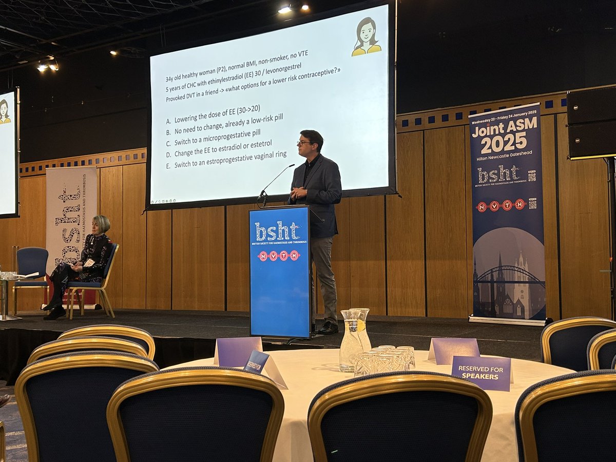 Prof Neil Morgan 💙 (@neilvmorgan) on Twitter photo Our first <a href="/BritSocHaemThro/">British Society for Haemostasis & Thrombosis</a> plenary of the day is <a href="/MarcBlondon/">Marc Blondon</a> talking about reducing the burden of thrombosis in women 🩸 #thrombosis #VTE Our first <a href="/BritSocHaemThro/">British Society for Haemostasis & Thrombosis</a> plenary of the day is <a href="/MarcBlondon/">Marc Blondon</a> talking about reducing the burden of thrombosis in women 🩸 #thrombosis #VTE