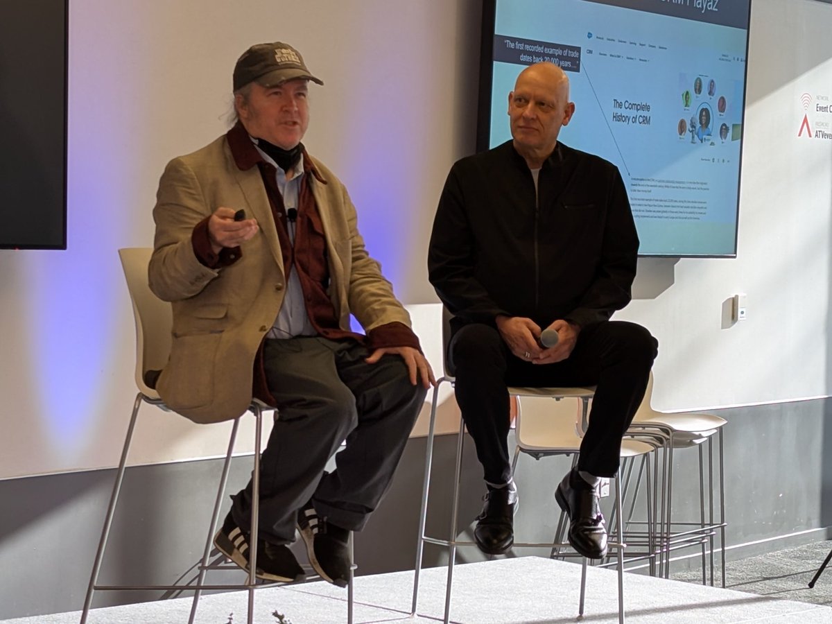 Shashi Bellamkonda (@shashib) on Twitter photo <a href="/pgreenbe/">Paul Greenberg</a> and <a href="/BrentLeary/">Brent Leary</a> kicked off their CRM Playaz in person conference in Atlanta.
Great to see <a href="/briansolis/">Brian Solis</a> and get a copy of his book Mindshift.
amazon.com/dp/1394198590/… <a href="/pgreenbe/">Paul Greenberg</a> and <a href="/BrentLeary/">Brent Leary</a> kicked off their CRM Playaz in person conference in Atlanta.
Great to see <a href="/briansolis/">Brian Solis</a> and get a copy of his book Mindshift.
amazon.com/dp/1394198590/…