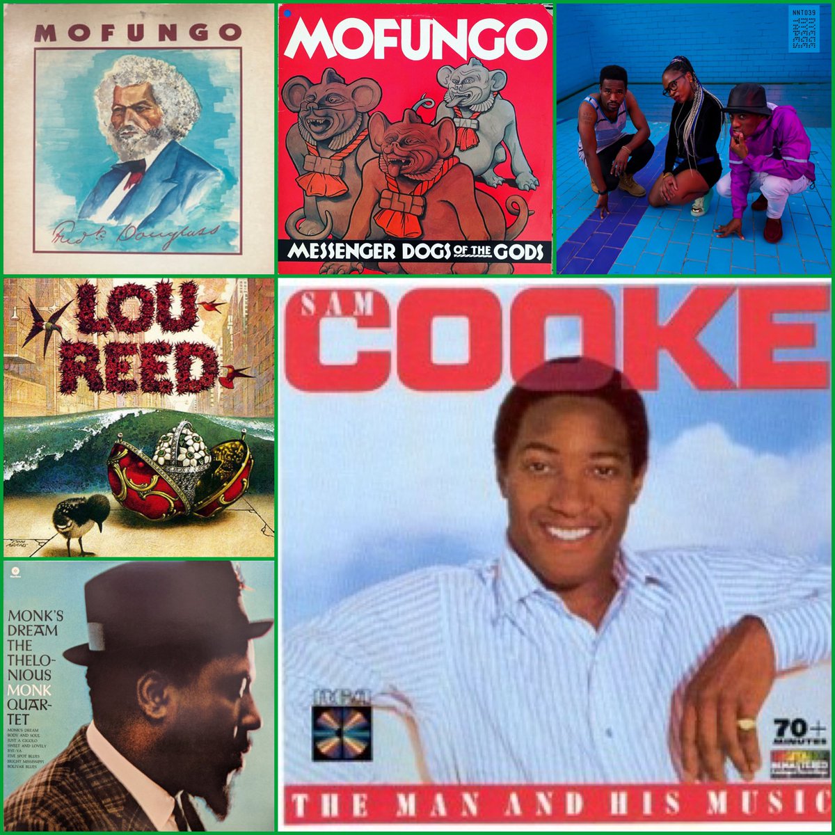jsmallseattle's tweet image. WEDNESDAY SPINS
Remembering Sam Cooke (January 22, 1931 –December 11, 1964)
Sam Cooke: The Man and His Music
The Thelonious Monk Quartet: Monk’s Dream
Lou Reed: S/T
Mofungo: Frederick Douglass
Mofungo: Messenger Dogs of the Gods
Phelimuncasi: Ama Gogela