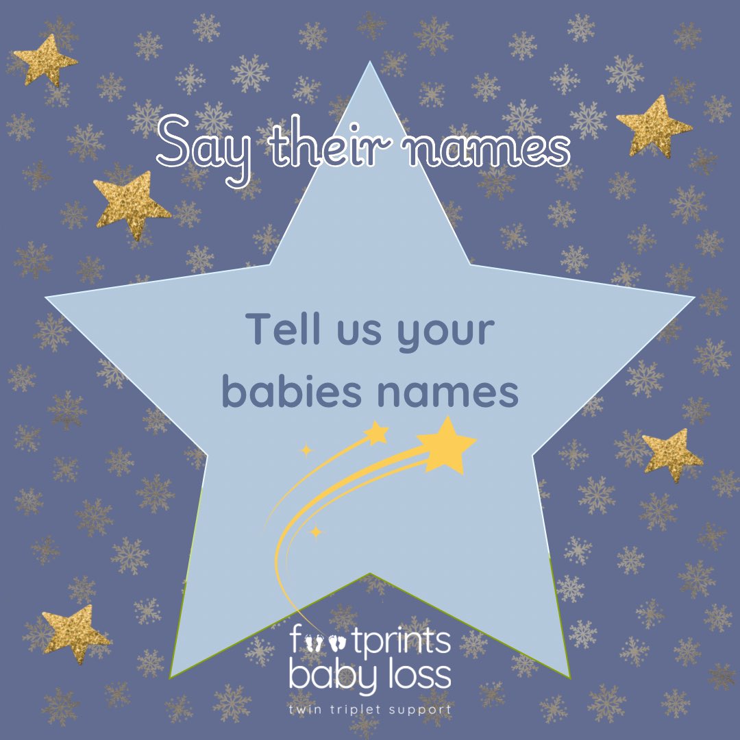 It’s so important to have opportunities to say our babies names and to talk about them if we want to. Please #saytheirnames in the comments if you are happy to. 

#BabyLoss #twinloss #tripletloss #multiplebirthloss #youarenotalone #footprintsbabyloss #footprints