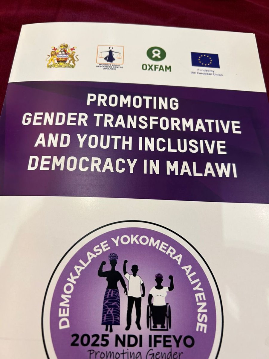 NorwayinMalawi's tweet photo. Honored to attend today's press briefing on tackling violence against women in elections by @OxfamMalawi
With the #2025GeneralElection approaching, let's continue the conversation to secure a gender transformative democracy free of violence in Malawi 💜 https://t.co/zdDkRLliJN