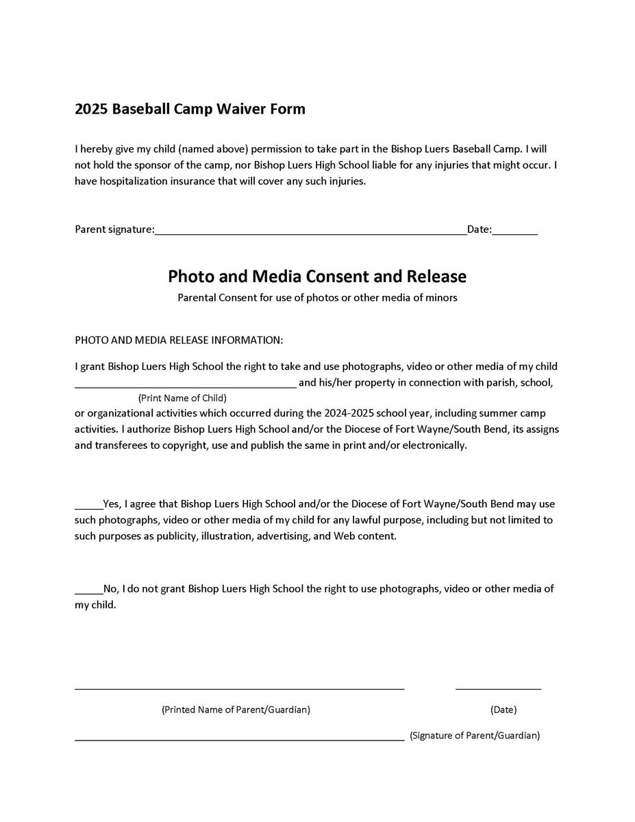 luersbaseball's tweet photo. BLHS Baseball Camp will be held March 1st &amp; 2nd this year for grades 1-8.  Details for online registration through EventLink are below.  Whether you are sharpening your skills for upcoming tryouts or just want to get out and have some fun, we'd love to have you! https://t.co/pkA5XwvSkD