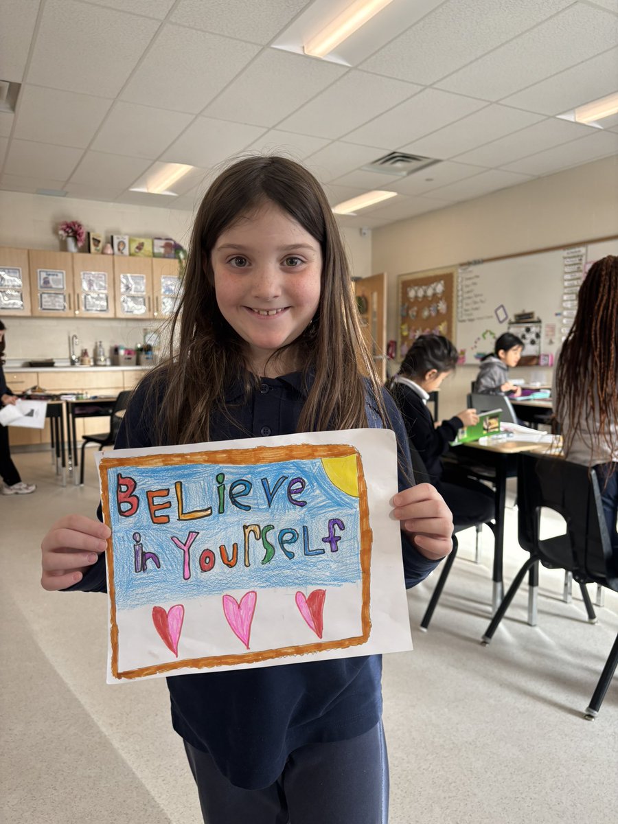 Amazing messages from our grade 2/3s!  <a href="/Bell_LetsTalk/">Bell Let's Talk</a> <a href="/StCeciliaHCDSB/">StCeciliaHCDSB</a>