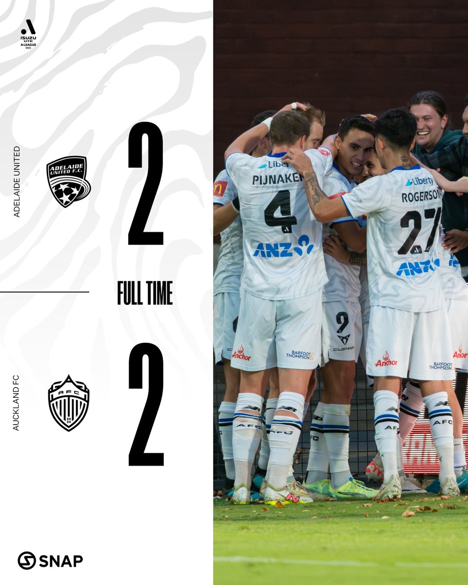 Late drama at Coopers Stadium and it ends a point a piece ⚔️

#ADLvAKL

📷 Brock Pearson Photography