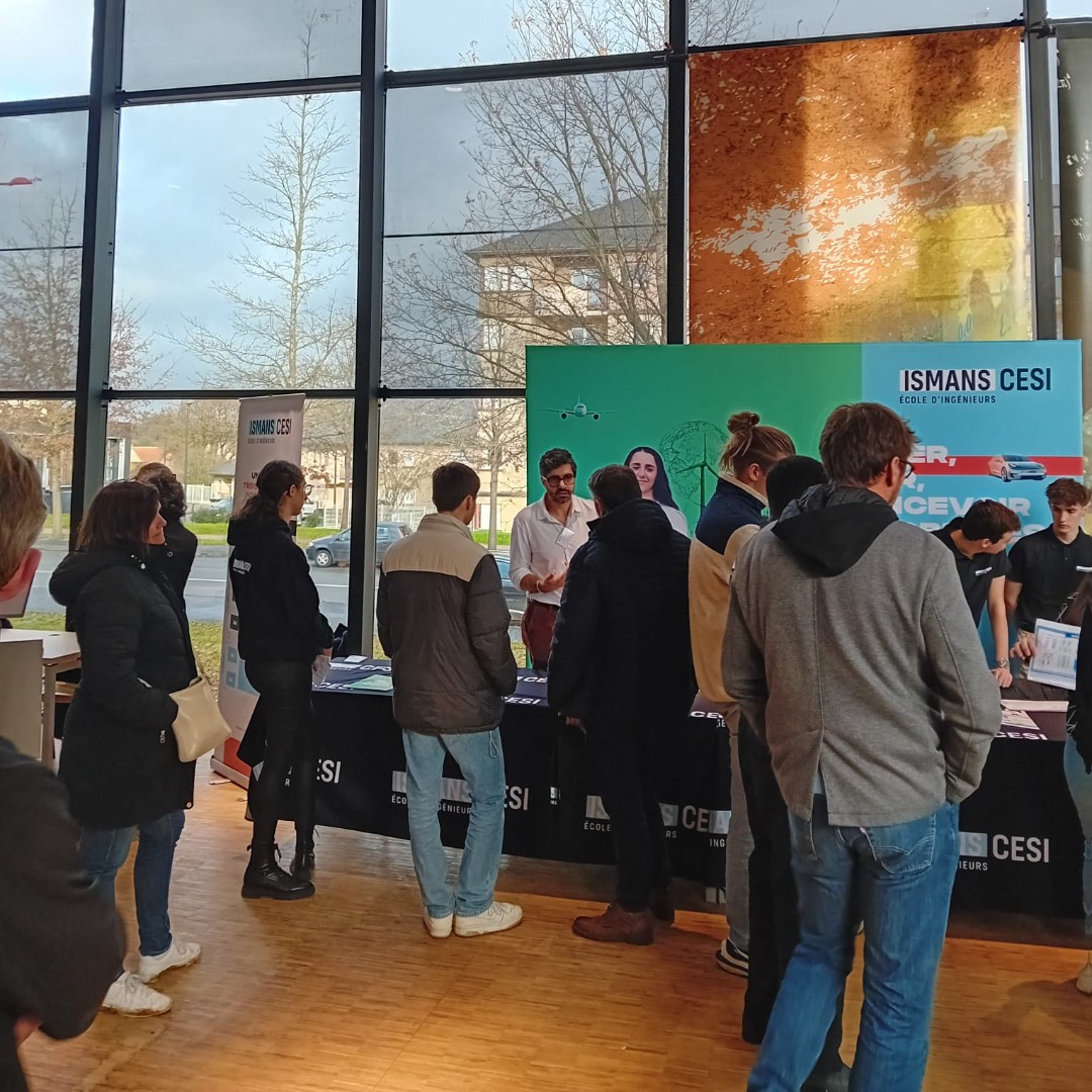 🗓️ Le 25 janvier, toutes les écoles du campus universitaire du Mans ouvrent leurs portes. Venez découvrir ISMANS CESI !

Vous n'êtes pas dispo ?
L'école ouvre aussi ses portes le samedi 1er février !

Il n'est pas trop tard pour s'inscrire
➡️ ismans.cesi.fr/agenda/portes-…