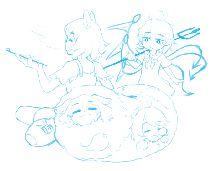 どすけべリグルを描く合間に描いてる絵 