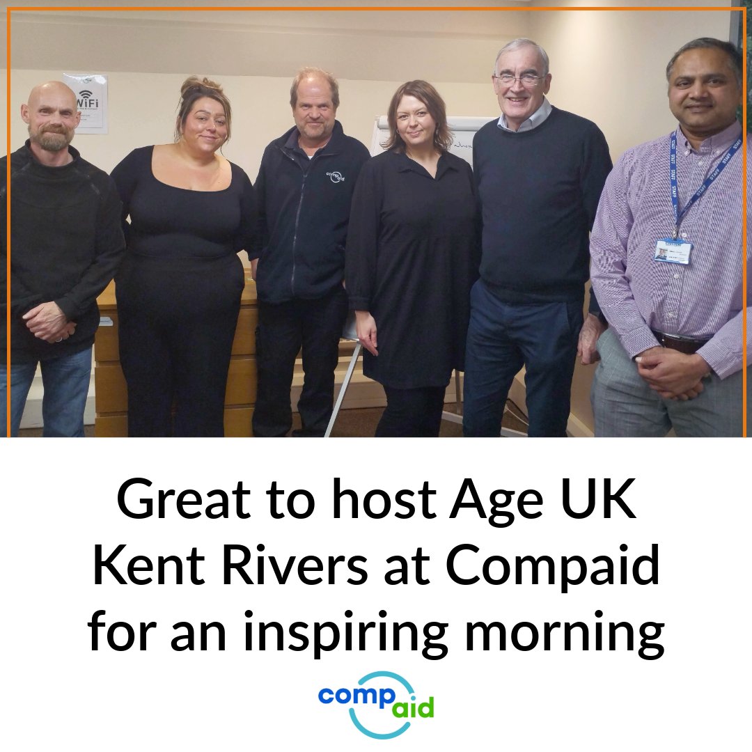 Compaid (@compaidtw) on Twitter photo Great to host John Norley, Claire Ives, and Sylwia Palmowska from the wonderful <a href="/ageukkentrivers/">Age UK Kent Rivers</a> Charity.
We had a very productive morning sharing ideas, opportunities and practical solutions to improve the lives of our respective clients in Kent and Medway.
#charity #community Great to host John Norley, Claire Ives, and Sylwia Palmowska from the wonderful <a href="/ageukkentrivers/">Age UK Kent Rivers</a> Charity.
We had a very productive morning sharing ideas, opportunities and practical solutions to improve the lives of our respective clients in Kent and Medway.
#charity #community