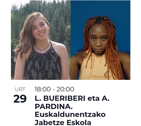 Euskaldunentzako Jabetze Eskola (III)

Mahai-ingurua: Hizkuntza murriztuen aniztasuna, ikuspegi monoglotatik haratago.

Hizlariak: Ainhoa Pardina eta Leo Bueriberi

🗓️Urtarrilak 29
📍Gasteiz - <a href="/IAKulturgunea/">IAK | Izaskun Arrue Kulturgunea</a> 
⏰ 18:00

Informazio gehiago--> ueu.eus/jarduera-akade…