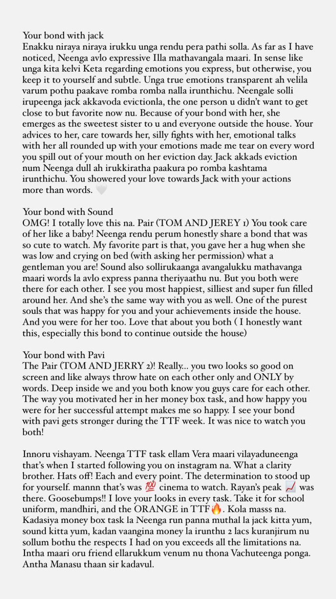 Me_Sanujan's tweet photo. I have been trying to find a way to get these note to you for the past 3 days, brother @Rayan_offl 🫶🏼
God knows how many people I have texted! Haha 
Hope you get to see this!

Love you so much na! Wishing all the very best for your future endeavors! Forever Goa Gang Fan!

#Rayan https://t.co/aLDo3Mw5lG