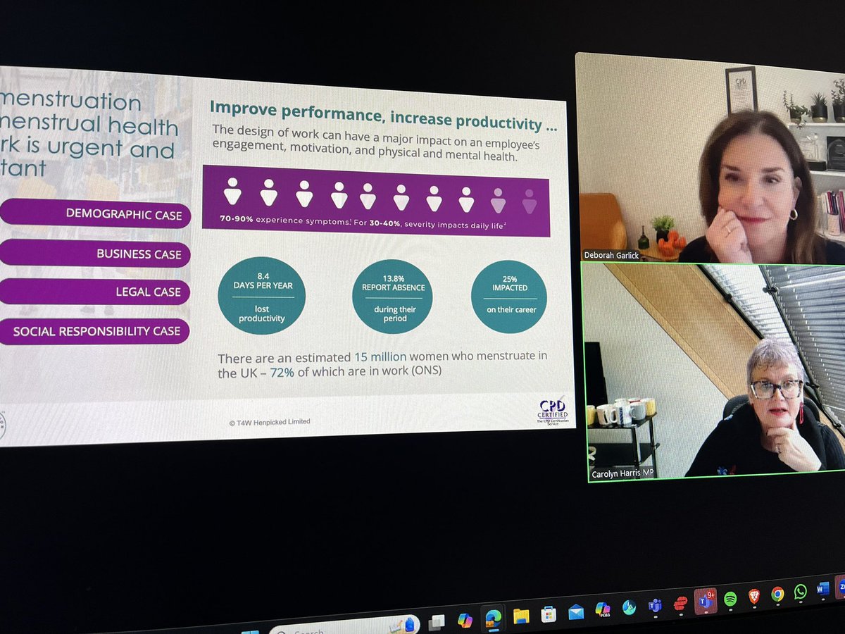 What a fantastic webinar “Menopause, Menstruation and Gender Action” with <a href="/carolynharris24/">Carolyn Harris</a> the first MP to have inspired me for some time 👏 👏👏👏#womenshealth #menopause #menstrualhealth