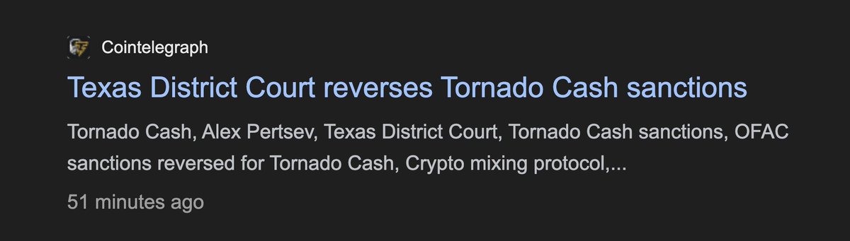 IvanOnTech's tweet photo. wow OFAC sanctions lifted from Tornado Cash!! 🔥🔥🔥

TRUMP DELIVERING https://t.co/fe9UpPgkzS