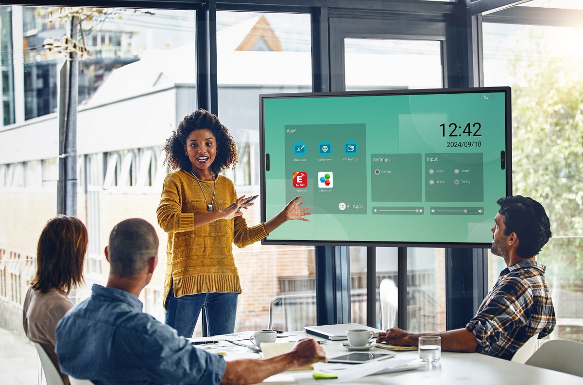 SharpDisplay_UK's tweet image. 'Redefining #interactive #displays by combining user-friendliness, security, &amp;amp; flexibility to meet the demands of modern #workspaces.'
Meet the new @SharpNEC_EU Sharp LM Series at #ISE2025
tinyurl.com/mu62h96r
#touchscreen #collaboration #AVtweeps #ProAV