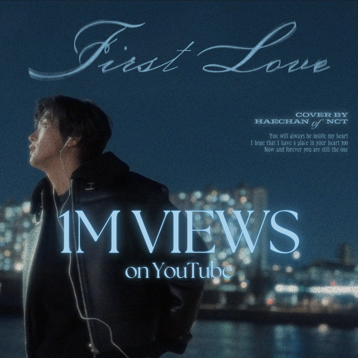 🎊 HAECHAN – First Love 100만뷰 돌파 🎊

100만뷰 달성을 축하합니다 🎉
해프들에게 예쁘고 좋은 노래를 들려줘서 감사합니다.

Cover｜HAECHAN - First Love (Utada Hikaru) 
👉 youtu.be/0yzxJz-hHcc?si…

#해찬FirstLove1M
#HaechanFirstLove1M
#해찬 #HAECHAN #へチャン