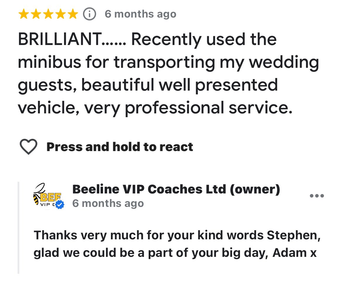 Beeline VIP Coaches tweet media