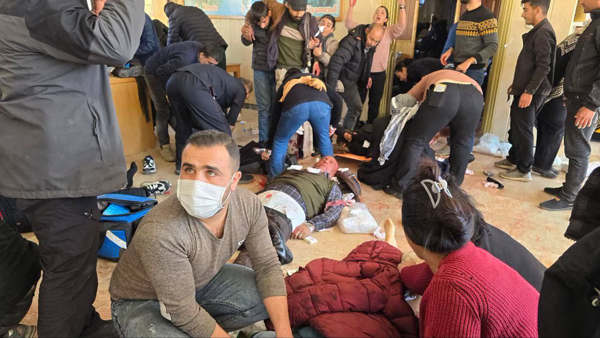 🚨 The bombardment of civilians near Tishreen Dam is escalating, with rising civilian casualties. Turkey’s actions violate international law &amp; demand urgent legal accountability.  Turkish State must be responsible for its war crimes. 

(Source of image: local press)