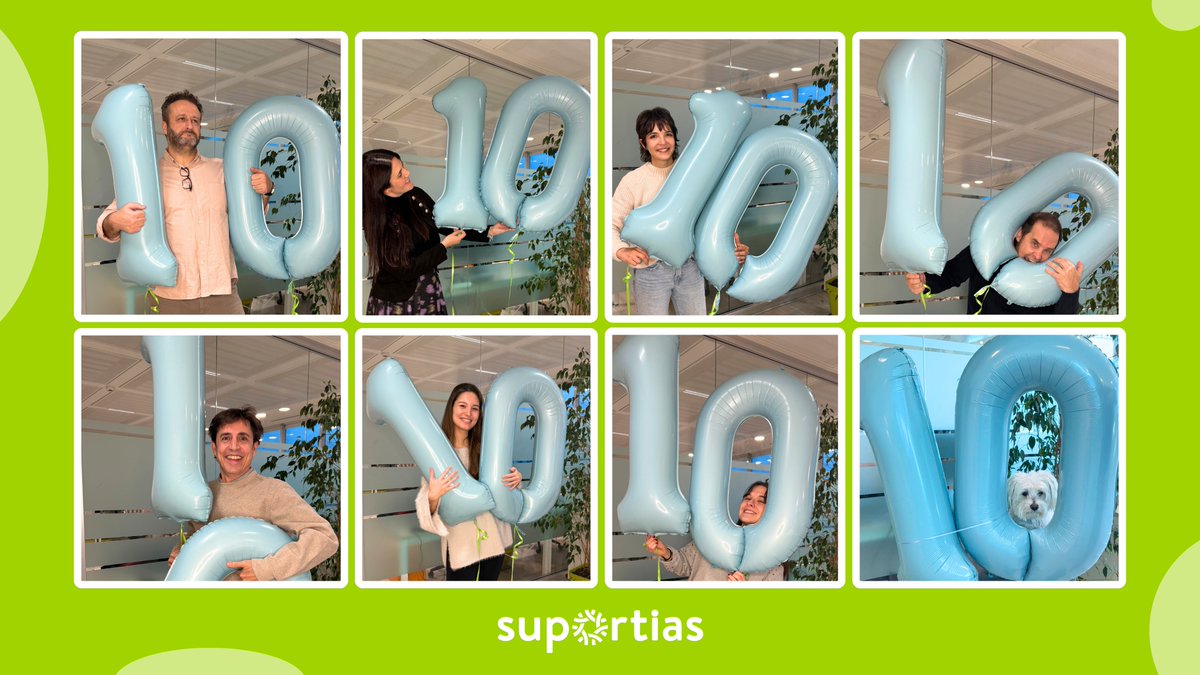 🎉 ¡Hoy cumplimos 10 años! 🎉

❤️GRACIAS por ser parte de nuestra historia:

👏A nuestros clientes.
👏A nuestro equipo (a los que están en la foto y a los que no están).
👏A nuestros colaboradores.

Seguimos avanzando, con la vista puesta en los próximos 10 años🚀

#Suportias
