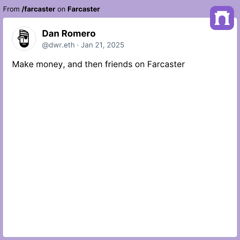 Roughly one year ago, I pressed a random button on one of the frames on <a href="/farcaster_xyz/">Farcaster</a>  and had about $13K of $frame airdropped to my wallet a few days later  

I was a passive, once a week/month Farcaster user then but since that day, i've been active every single day on this