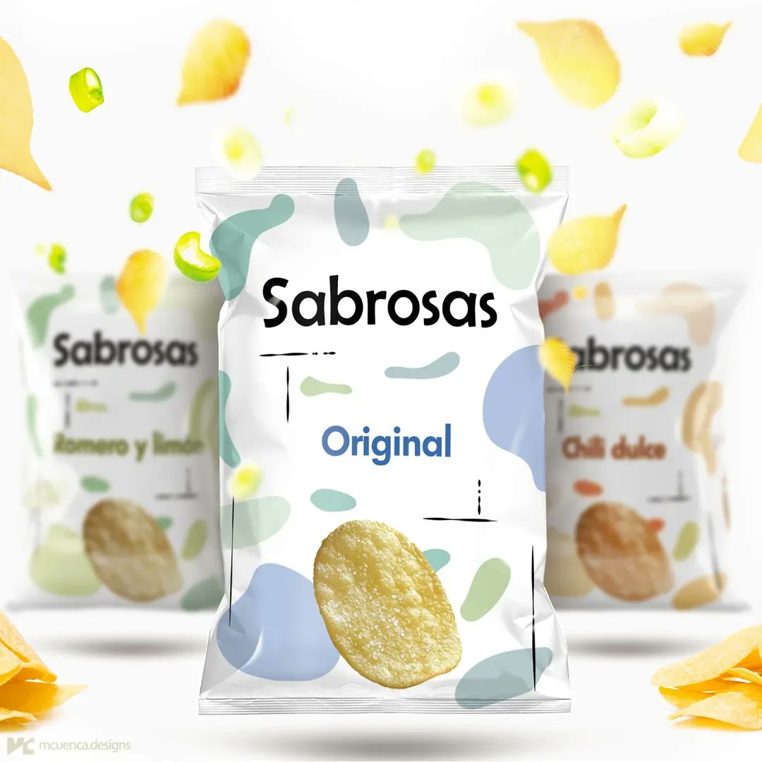 mcuencadesigns's tweet photo. Sabrosas 🍟
Diseño de packaging para la nueva línea de patatas "Sabrosas". Sabores únicos como Original, Chili dulce, Romero y Limón, Trufa y Queso👅

#DiseñoDePackaging #SabrosasPatatas #PackagingCreativo #Patatas #DiseñoGráfico #SnackTime https://t.co/Qw59cLIFTB