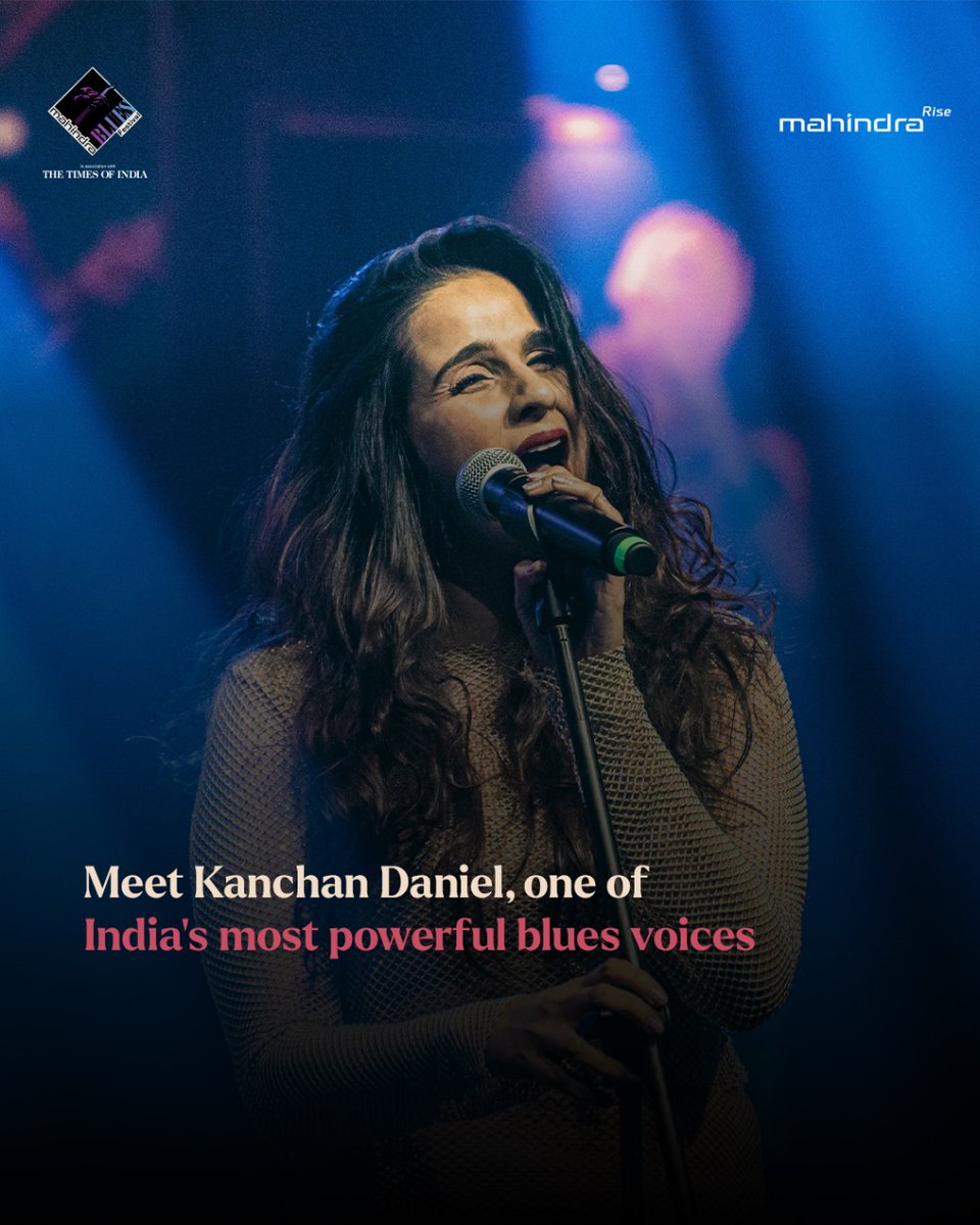 mahindrablues's tweet photo. Meet Kanchan Daniel, one of India’s top blues singers known for her powerful voice and heartfelt storytelling. Blending blues, soul, and rock, her tracks like Blackheart and Highland Garden resonate with themes of resilience.

Catch her live at #MBF25 . Tickets in bio! https://t.co/7qQk2czcBP