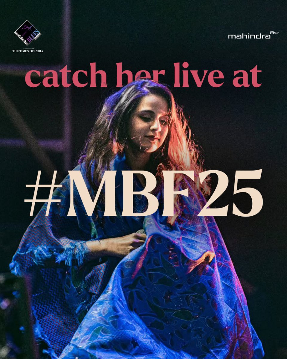 Meet Kanchan Daniel, one of India’s top blues singers known for her powerful voice and heartfelt storytelling. Blending blues, soul, and rock, her tracks like Blackheart and Highland Garden resonate with themes of resilience.

Catch her live at #MBF25 . Tickets in bio!