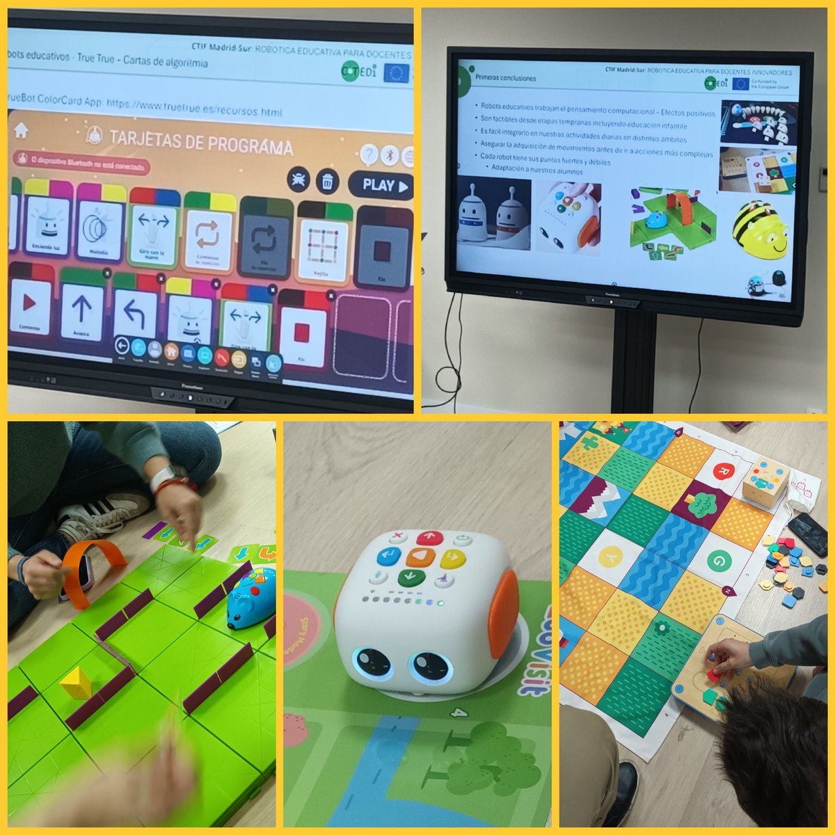 Continuamos con la formación en pensamiento computacional y robótica. 😊
<a href="/ampa_clara/">A.M.P.A. Clara Campoamor</a> <a href="/AlcorconEduca/">Concejalía de Educación</a>