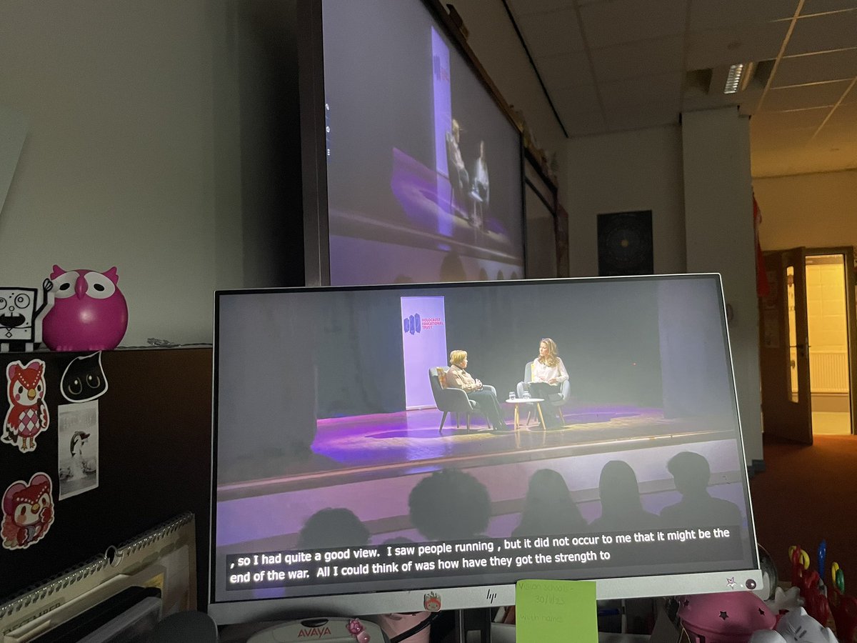 People and Society are currently listening to Mala Tribich’s moving testimony <a href="/HolocaustUK/">H.E.T.</a> . So pleased to be able to pause and reflect with our young people. 

<a href="/AlvaAcademy/">Alva Academy</a>