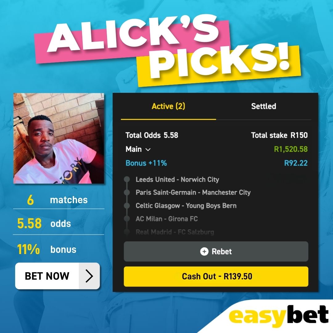 Easybet_SA's tweet photo. 🏆 Our #EasyTip of the day is brought to you by our star affiliate, @AlickLu96334248! 🌟
👊 6 Epic Matches
🔥 Total Odds: 5.58
⏰ Kick-off: Tonight at 21:45
🎟️ Bet Code: 03-025385
Think you’ve got what it takes to win? Place your bets now 👉 https://t.co/bFDqaIOmOC
#Easybet #EasyPicks