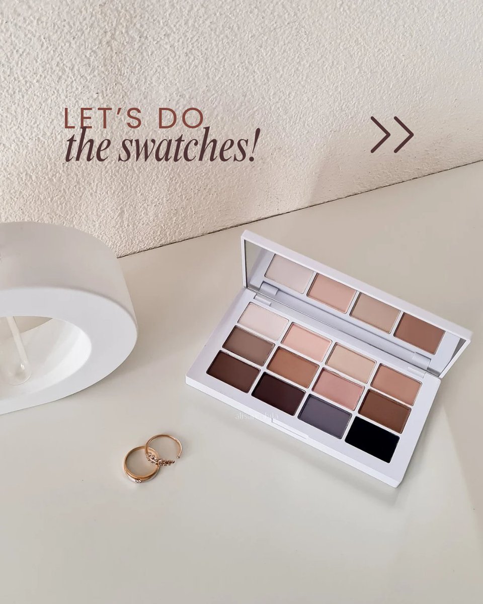 alisarnabila's tweet image. Let's do the swatches! 🎨✨

Matte, pigmented, easy to blend, and NO FALLOUT AT ALL! 💕

#makeup #makeuplover #makeupaddict #eyeshadow #matteeyeshadow #eyeshadowpalette #makeupbymario #EyeshadowSwatches #aesthetic #aesthetics #ａｅｓｔｈｅｔｉｃ