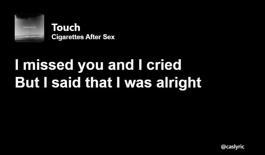 Cigarettes After Sex Lyrics (@caslyric) on Twitter photo 