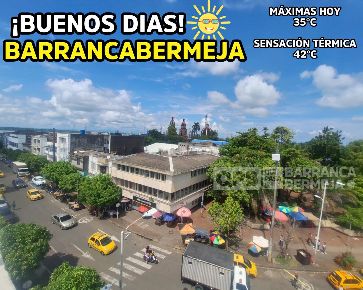 Buenos días desde la ciudad de Barrancabermeja ☀️💛🌞🌴  #Barrancabermeja