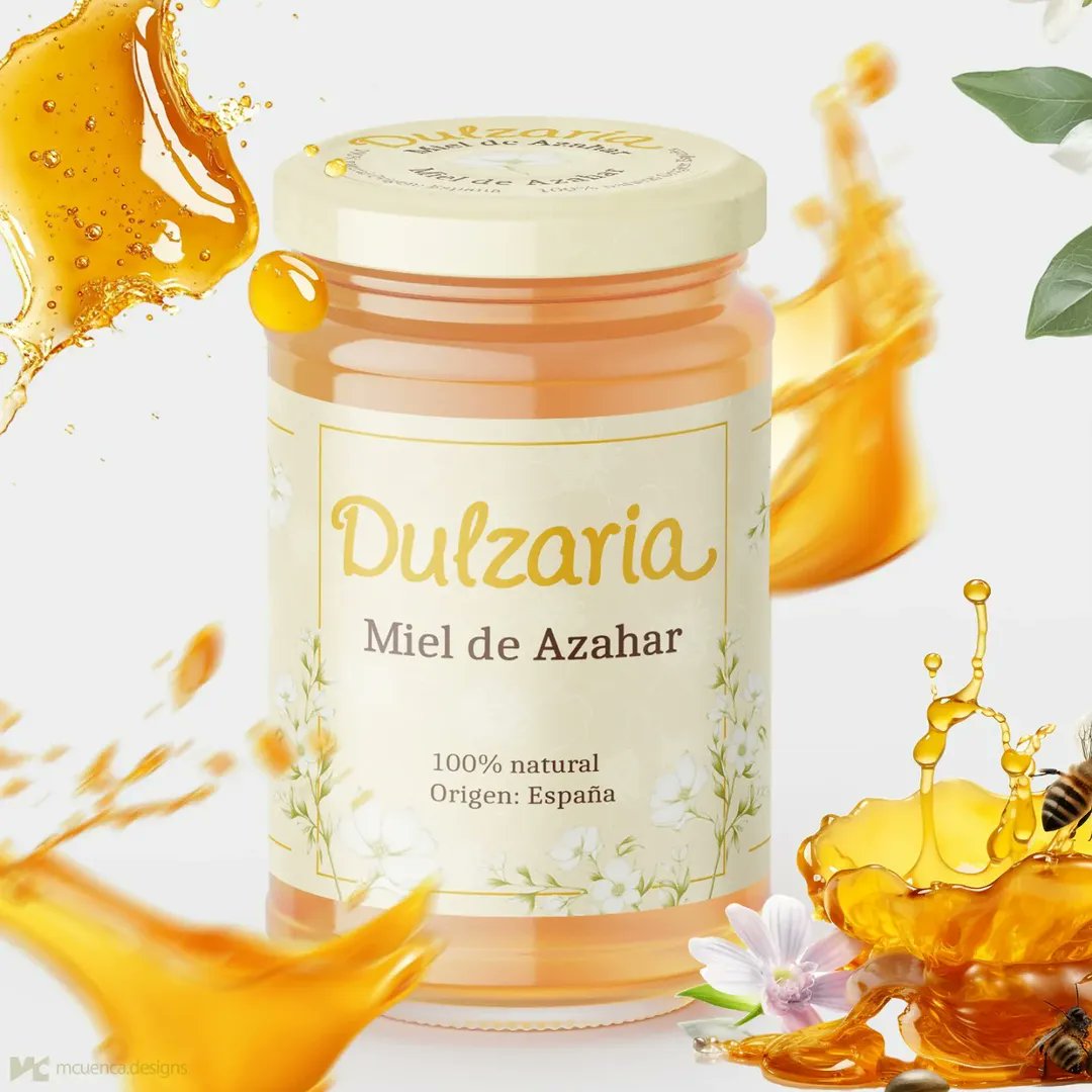 mcuencadesigns's tweet photo. Dulzaria 🍯

Diseño de packaging para la miel Dulzaria, miel de azahar 100% natural y de origen España🍯🐝

#DiseñoDePackaging #Miel #PackagingCreativo #MielNatural #DiseñoGráfico #ProductoLocal #Diseño https://t.co/VEBNOABmjz