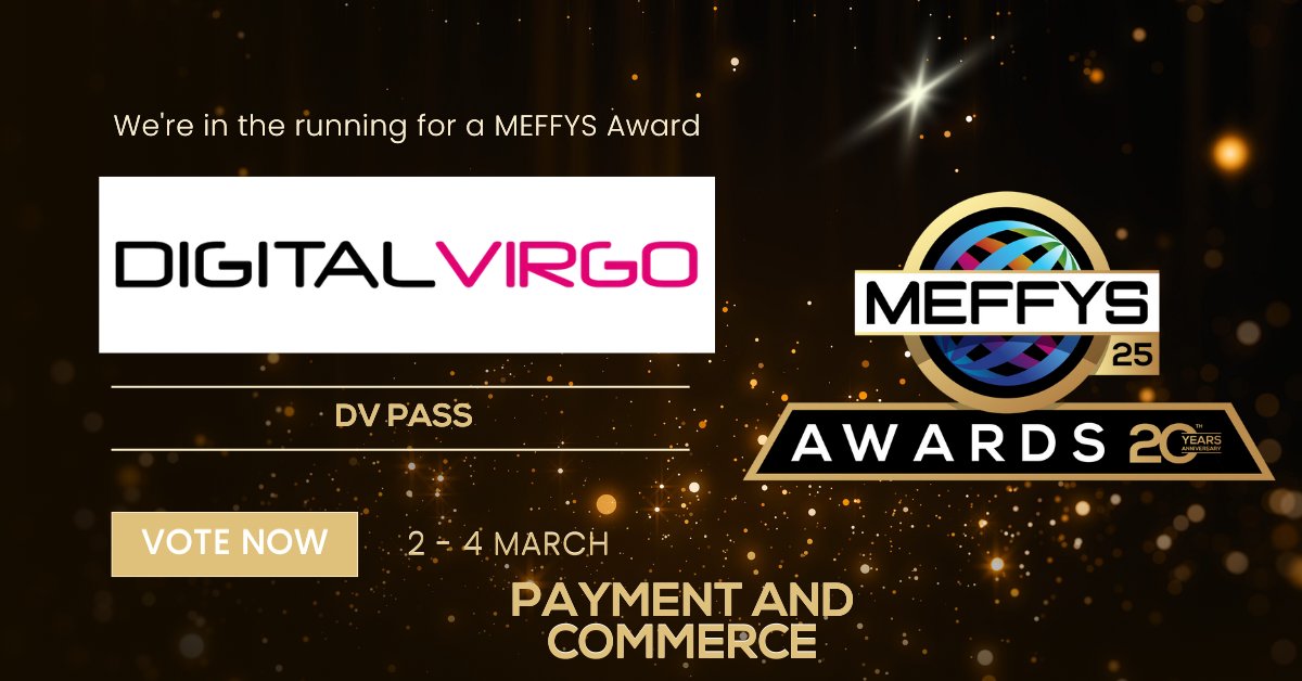 Digital Virgo (@digitalvirgo) on Twitter photo ๐ Weโre beyond excited to share that Digital Virgo has been nominated for the MEFFYS Awards 2025 in the Payment & Commerce category! ๐
VOTE๐ lnkd.in/dK6Ykq_V
Thanks <a href="/MEF/">MEF (Mobile Ecosystem Forum)</a> !! ๐ Weโre beyond excited to share that Digital Virgo has been nominated for the MEFFYS Awards 2025 in the Payment & Commerce category! ๐
VOTE๐ lnkd.in/dK6Ykq_V
Thanks <a href="/MEF/">MEF (Mobile Ecosystem Forum)</a> !!