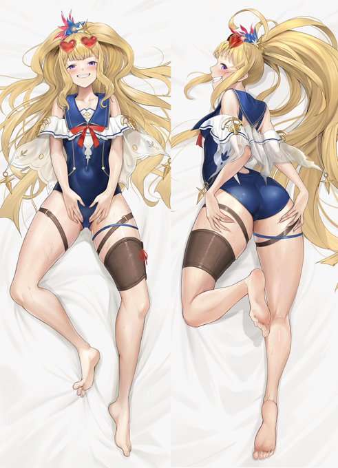 #グラブルファンアート  #グラブル 
#古戦場

昔はお世話になった人は多いはず(古戦場)
カリオストロの抱き枕カバー風です 