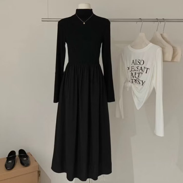 Plain dress, bisa dipakai untuk inner♣️🐈‍⬛