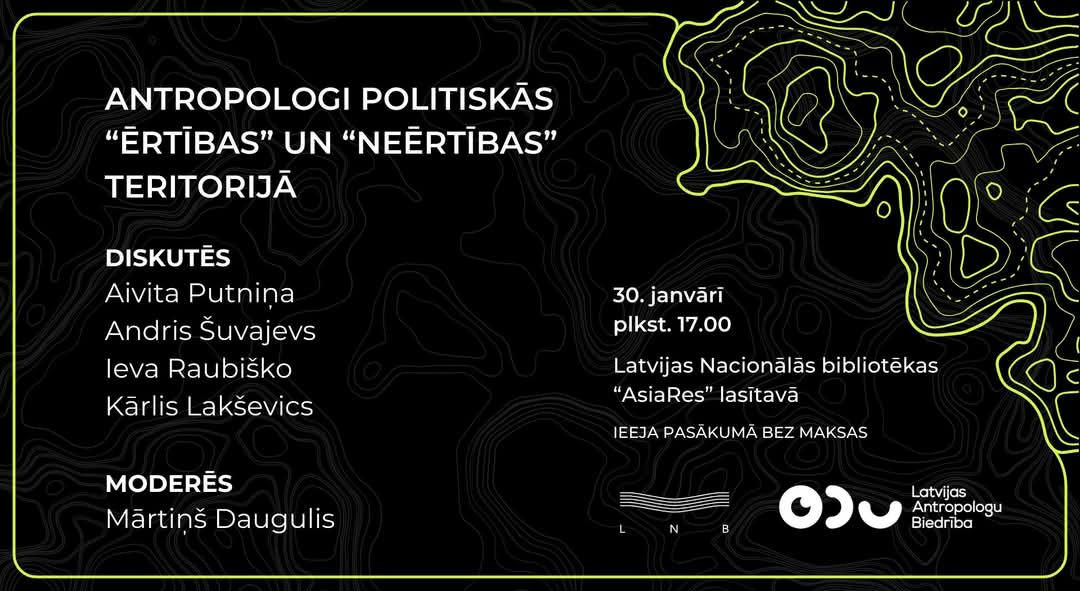 Par valsts drošības pārkāpumu un dalību nelegālo imigrantu transportā uz Eiropu apsūdzētā Ieva Raubiško tomēr vēl nav cietumā. Bet kopā ar citiem tikpat progresīviem frī-palistain
antisemītiem uzstāsies Latvijas Nacionālā Bibliotēkā