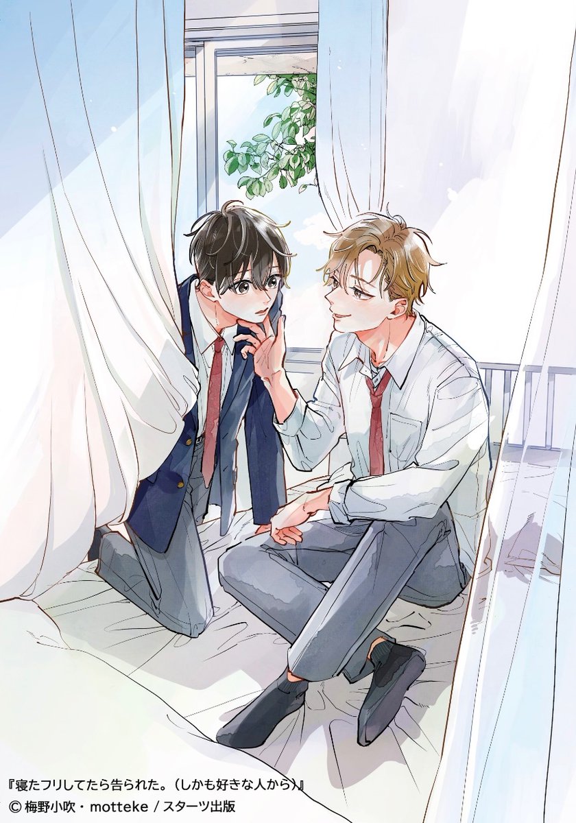 🤍＼新刊のお知らせ／🤍
 ✨✨ 2月20日発売✨✨
『もう好きって言っていい？』
伊達きよ(<a href="/kiyokiyomaroro/">伊達きよ</a> )/著
衣田ぬぬ(<a href="/n_kinuta/">衣田ぬぬ</a> )/イラスト
『寝たフリしてたら告られた。（しかも好きな人から）』
梅野小吹(<a href="/umeno_kobuki/">梅野小吹</a> )/著
motteke(<a href="/itonemui/">motteke</a> )/イラスト