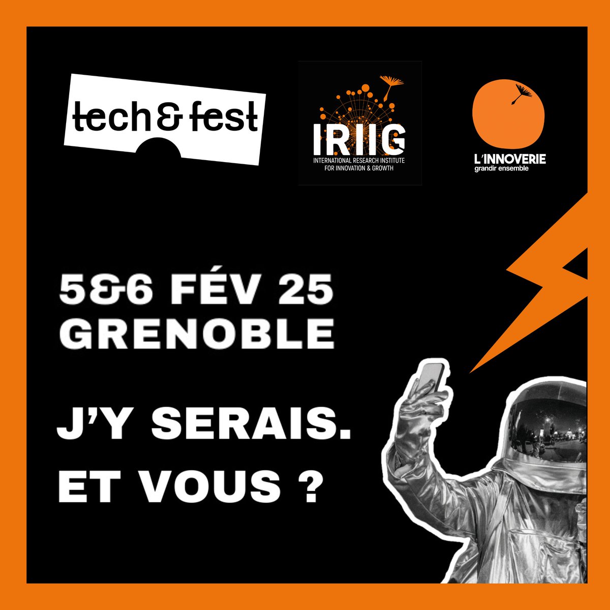 Nous sommes partenaires de la  deuxième édition de Tech &amp; Fest 2025 🚀📣
Quand ? les 5 &amp; 6 février 2025
Où ? Alpexpo Grenoble
Inscrivez-vous via ce lien : hubs.li/Q032PdGC0
#EnjoyImpactInnovation #WeAreIRIIG #Innovation  #Impact #tech #festival