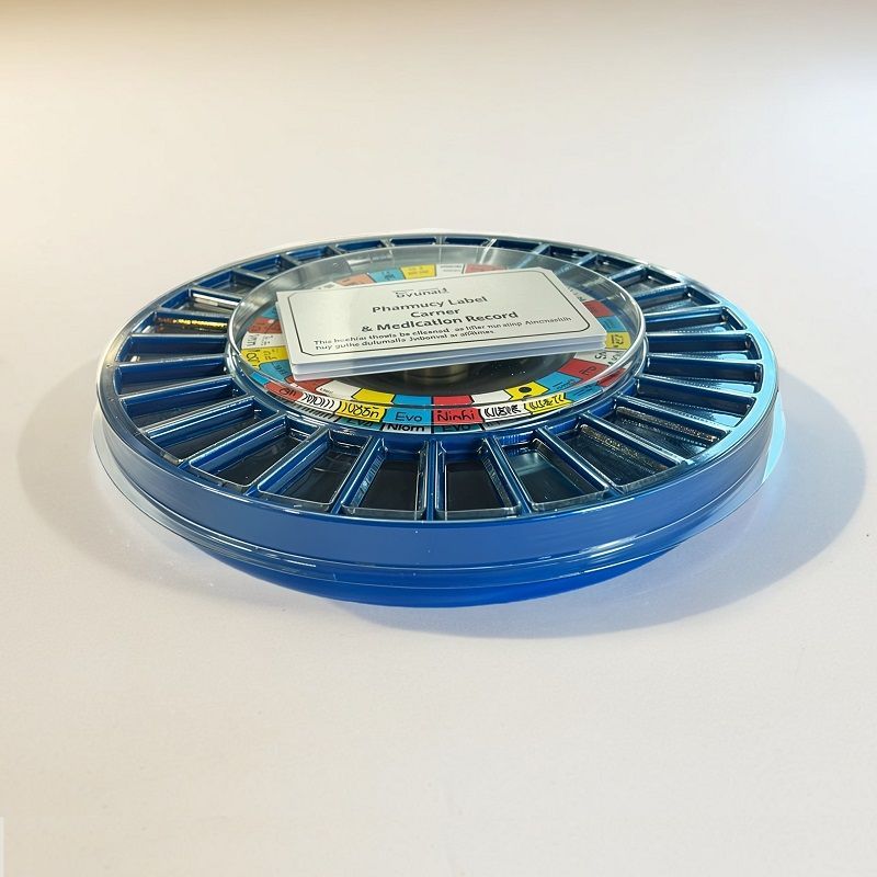 Introducing the new blue tray for the Pivotell Advance designed to support individuals with visual impairments or dementia. The improved contrast enhances the visibility of certain medications within the tray, promoting greater independence for users in managing their medication.