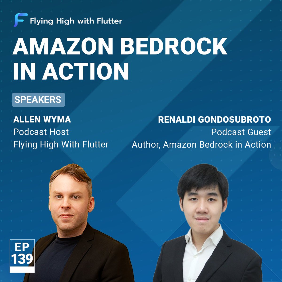 fhwflutter's tweet image. Our latest episode is live! 🚀 This time, we’re joined by Renaldi Gondosubroto, the author of Amazon Bedrock in Action. Renaldi dives deep into the AI/GenAI landscape, shares when and how to use Amazon Bedrock, and explains how it integrates with Flutter: youtu.be/e5ec_xWMdwk